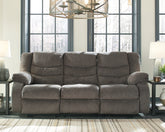Tampa Furniture Outlet Lutz - Ashley Furniture - Tulen Living Room - Reclining Sofa / Gray - 9860688